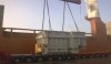  Loading operations at Porto Marghera
destination Matanzas, Brazil
Mv Saimaagracht – 1 trafo 165 tons weight [cm] 760x540x480