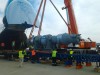 Malpensa Cargo City Airport - Loading Operation - Positioning of the Reactor on the Loading Ramp. 